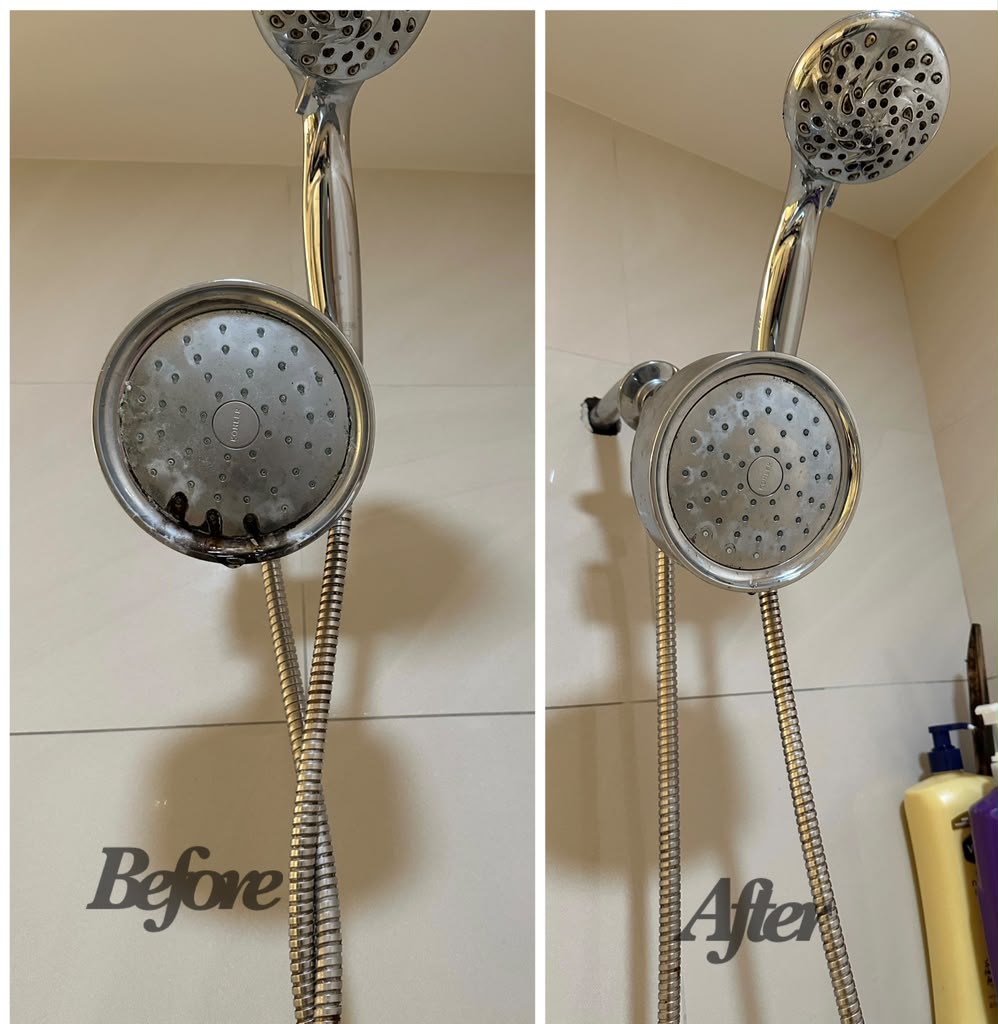 Shower Fixture Detailing by Nanda Souza Cleaning Services