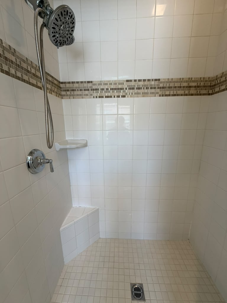 After: Walk-In Shower Deep Clean by Nanda Souza Cleaning Services